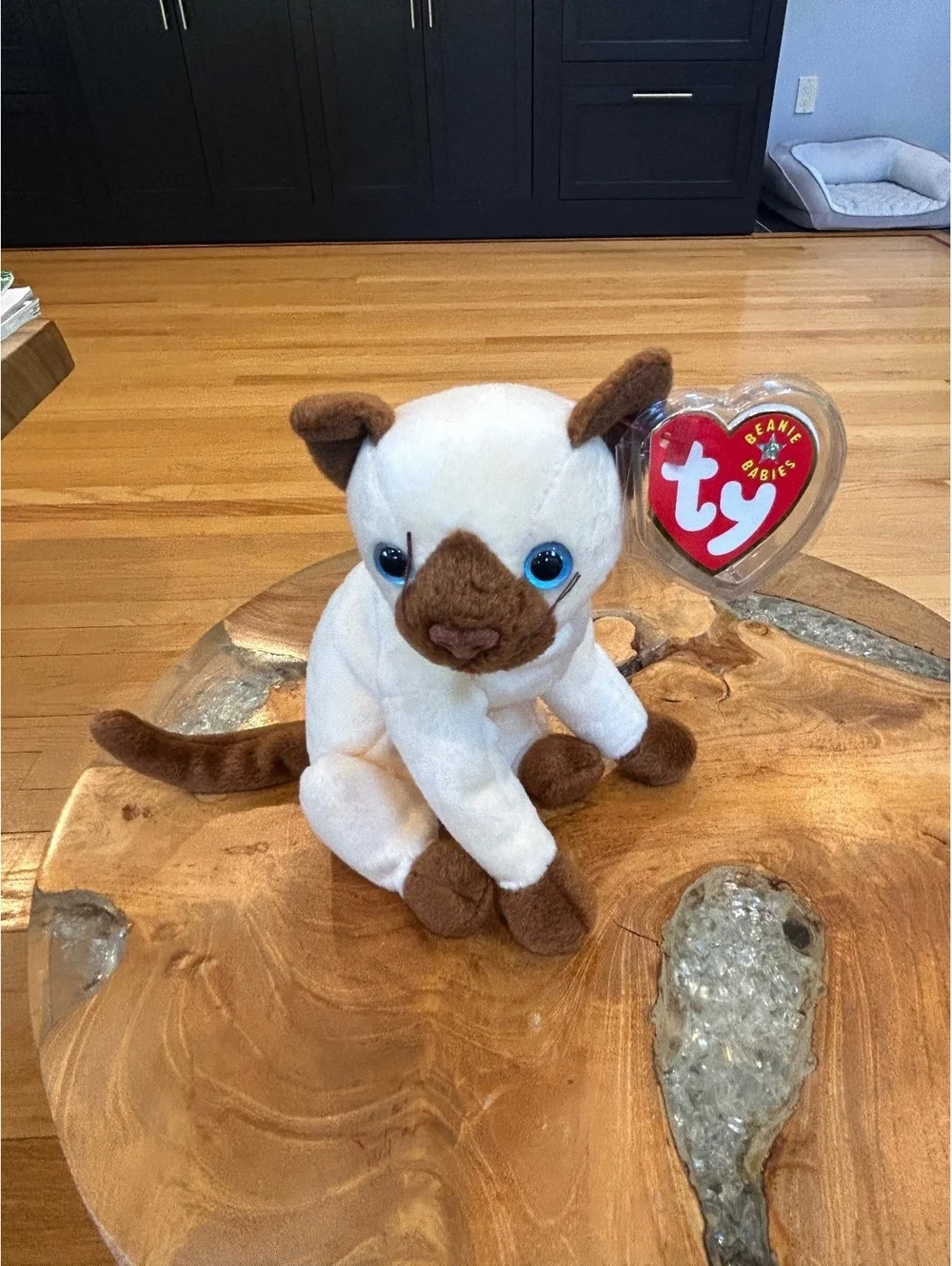 Ty Beanie Baby Siam the Siamese Cat Plush Toy 2001